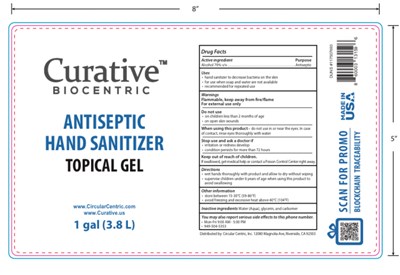 Curative Biocentric Antiseptic Hand Sanitizer 1gal Or 3785 mL (Curative Biocentric Antiseptic Hand Sanitizer 1 Gal)